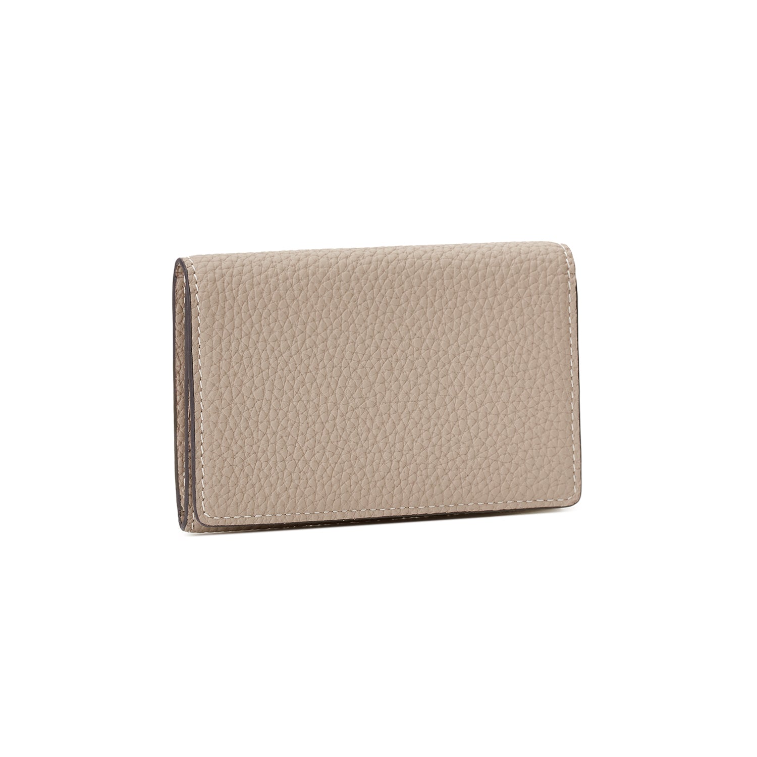 Business card case with sleeve in shrink leather