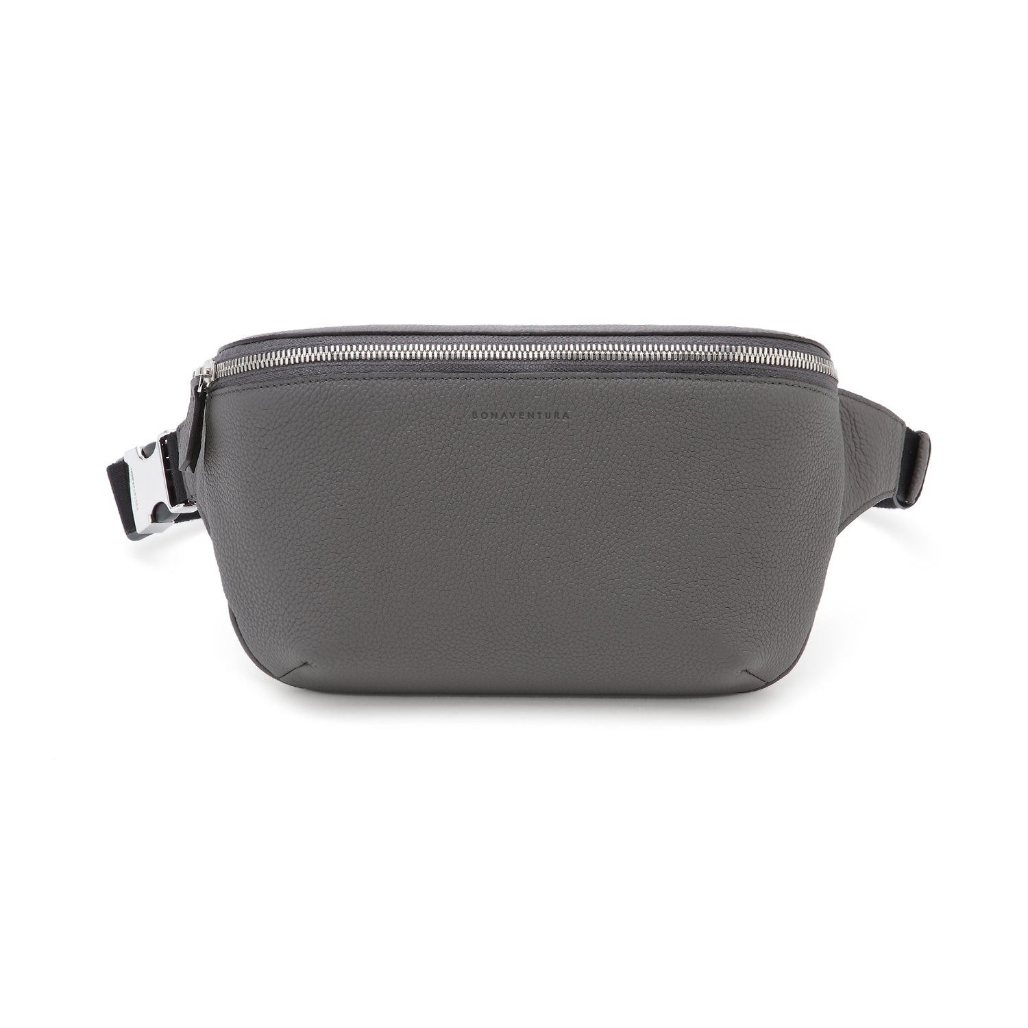 Liam Crossbody Bag in Shrink Leather and Charcoal Grey