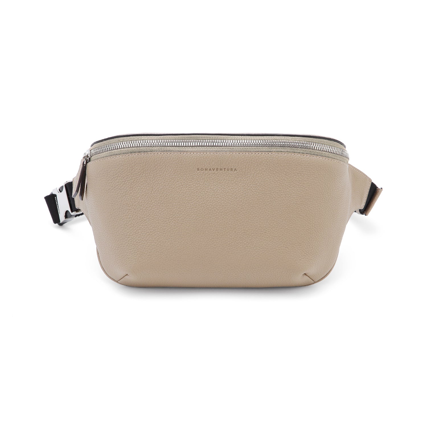Liam Crossbody Bag in Shrink Leather and Beige
