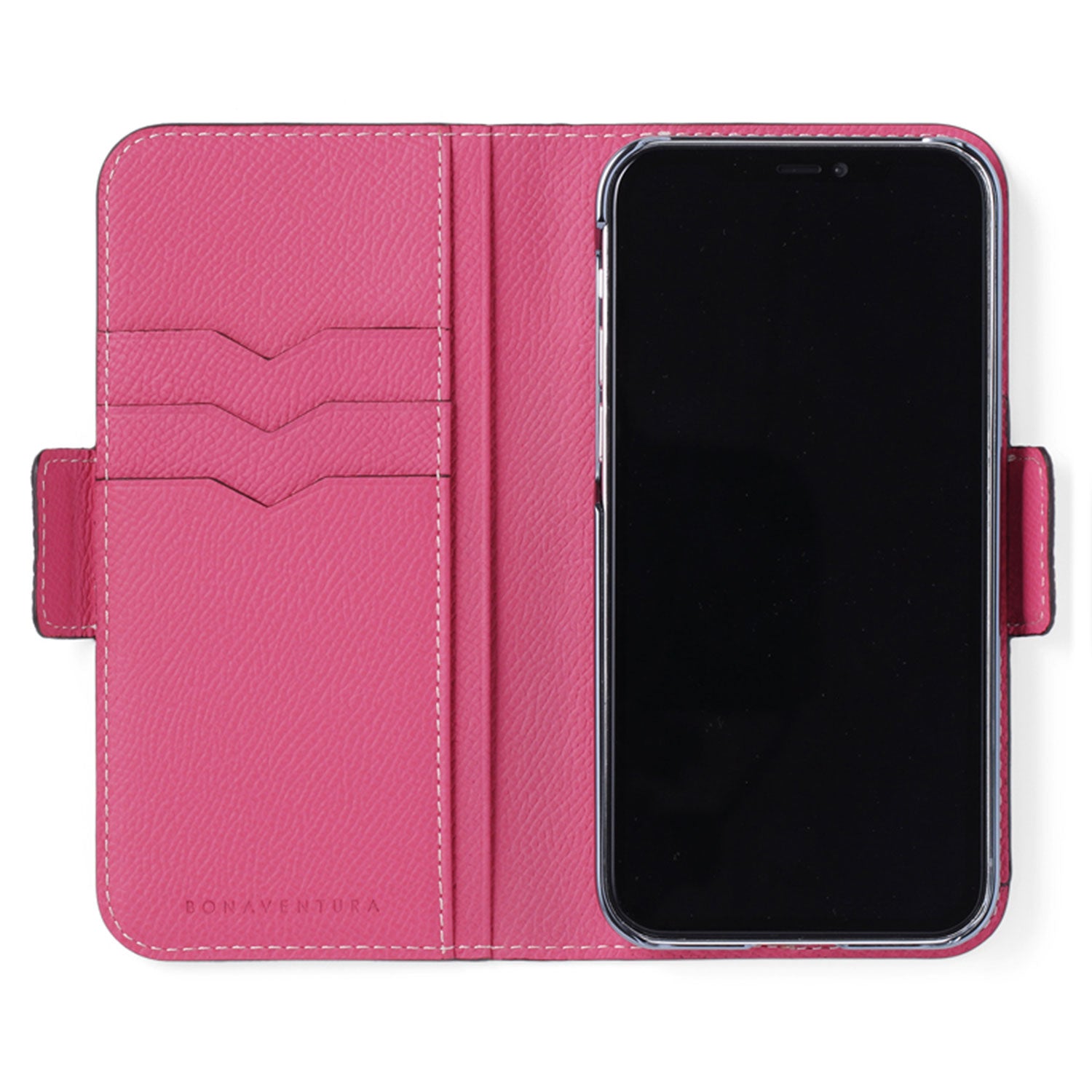 (iPhone 12/12 Pro) Stand Diary Case Shrink Leather