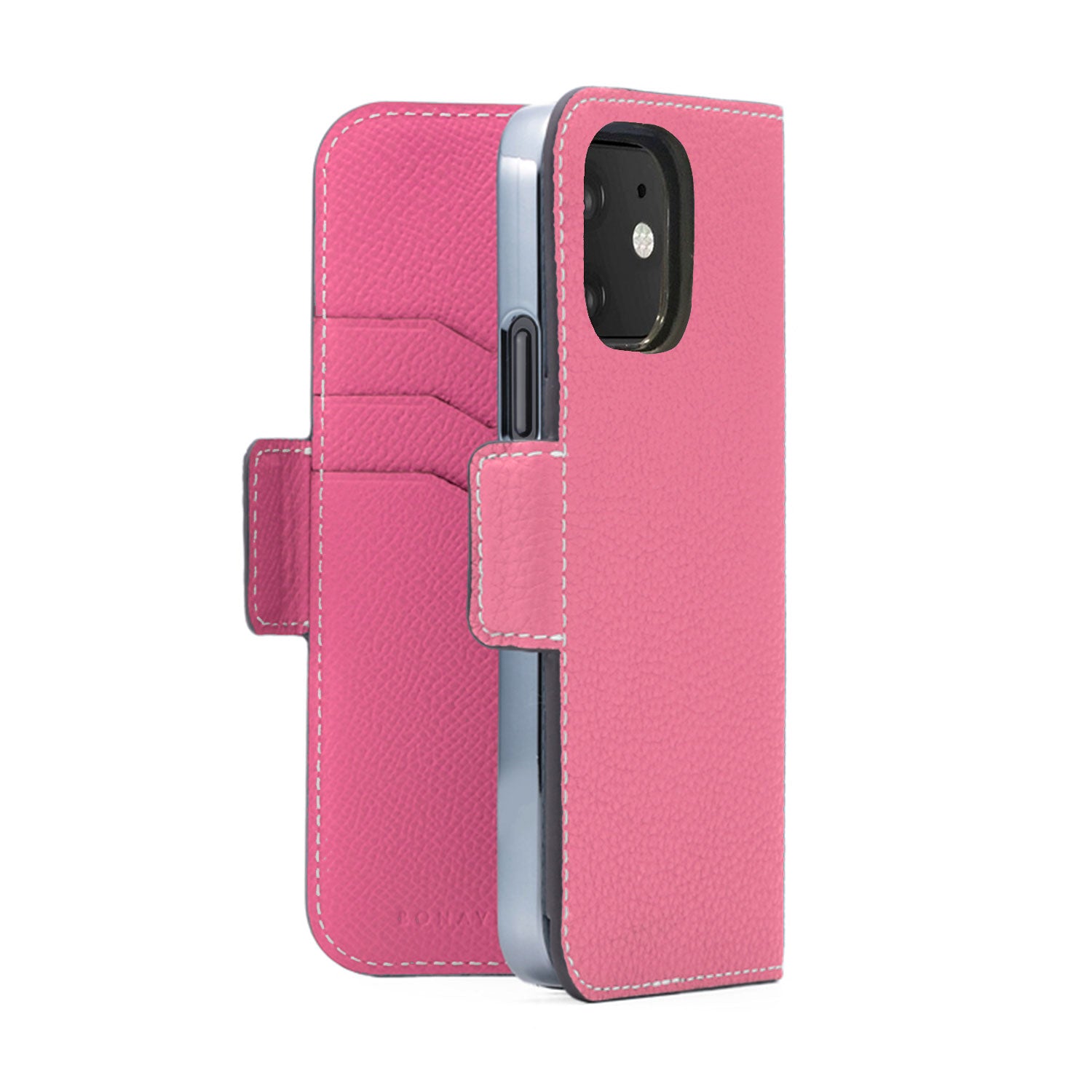 (iPhone 12 mini) Stand Diary Case Shrink Leather