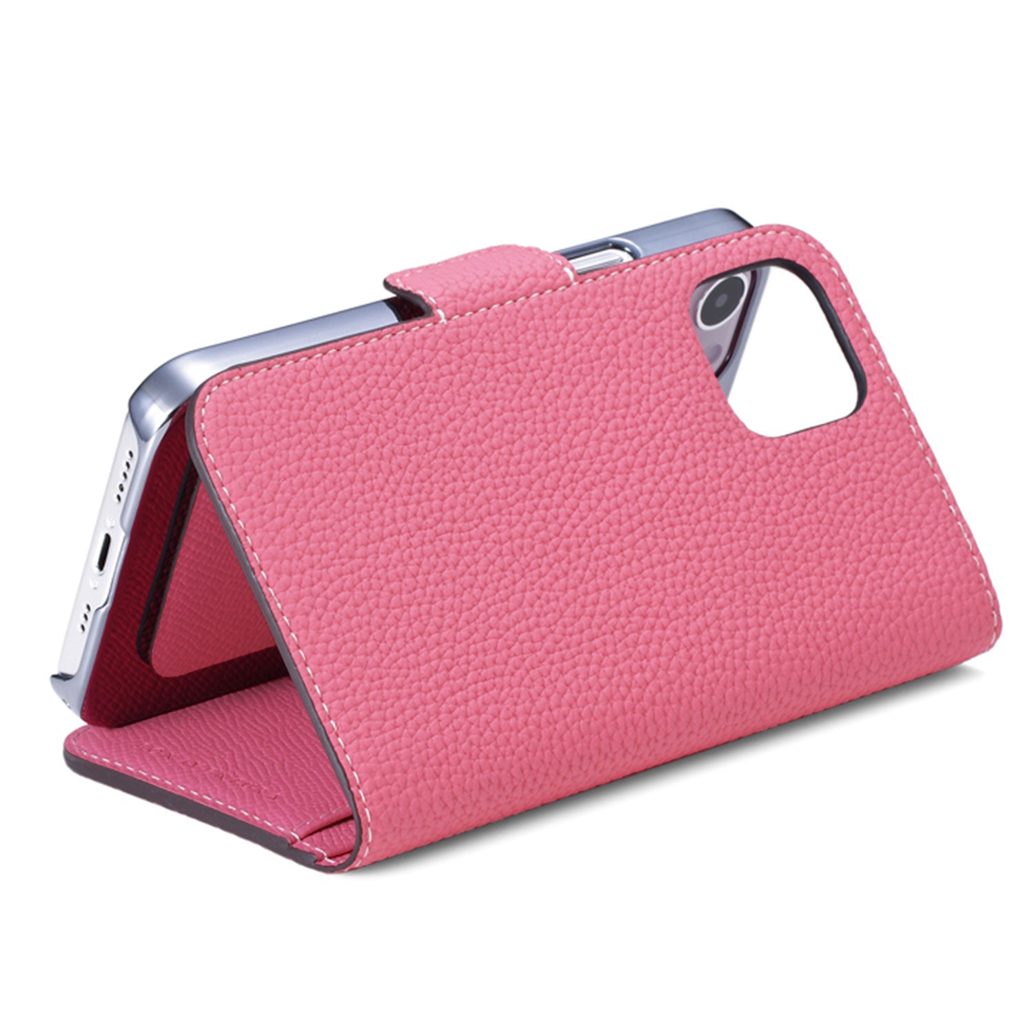 (iPhone 14) Stand Diary Case Shrink Leather