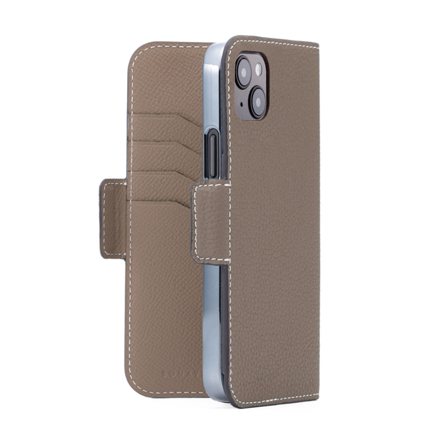 (iPhone 14 Plus) Stand Diary Case Shrink Leather