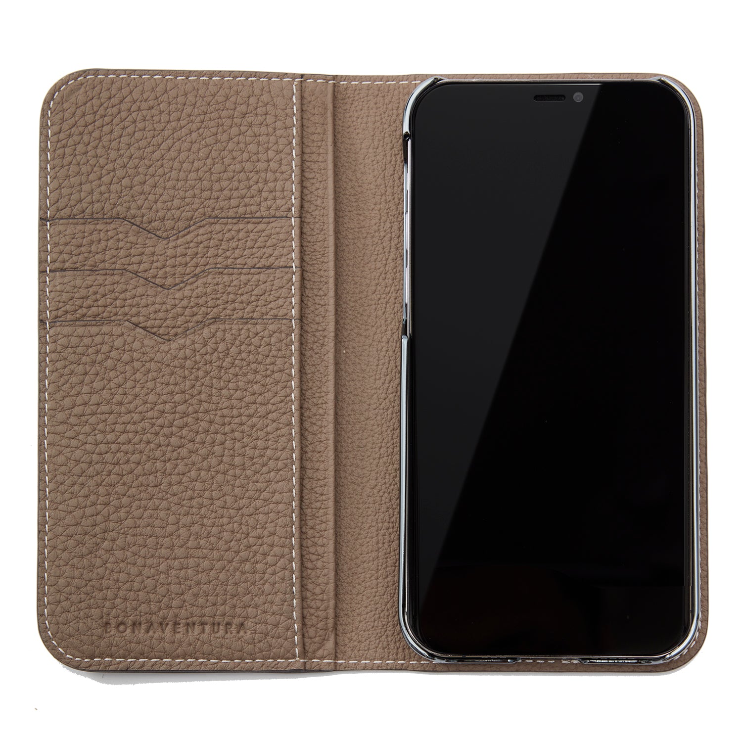 [Ginza store exclusive] (iPhone 12/12 Pro) Diary case embossed crocodile leather