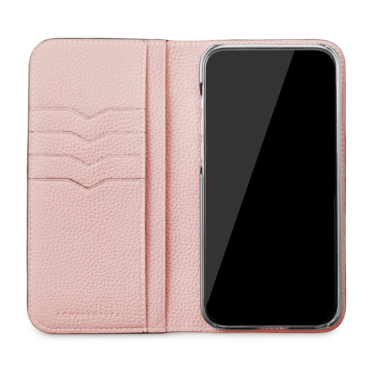 [Ginza store exclusive] (iPhone 14 Plus) Diary case embossed crocodile leather