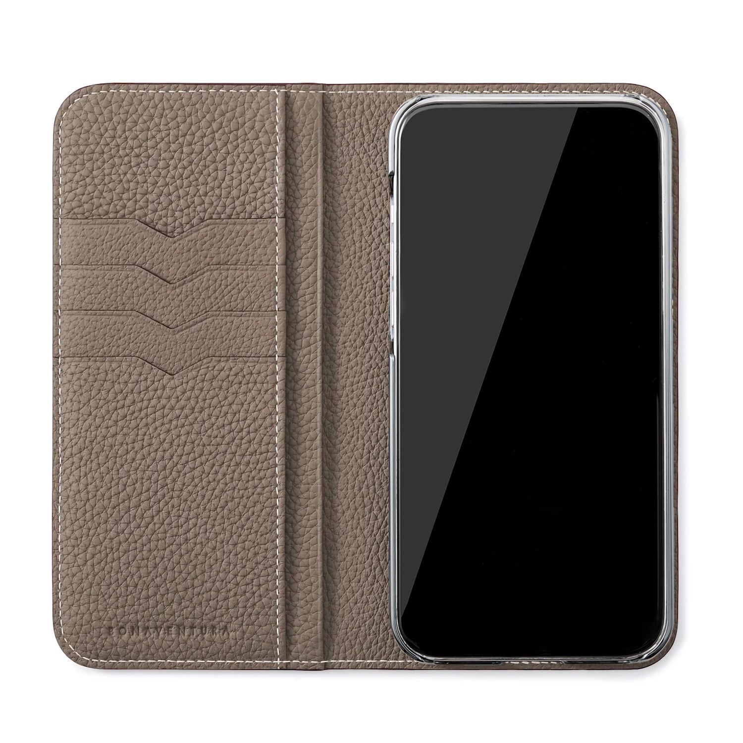 [Ginza store exclusive] (iPhone 14 Pro Max) Diary case embossed crocodile leather