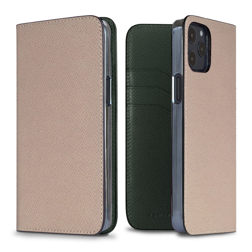 (iPhone 12 / 12 Pro) ダイアリーケース ノービレレザー