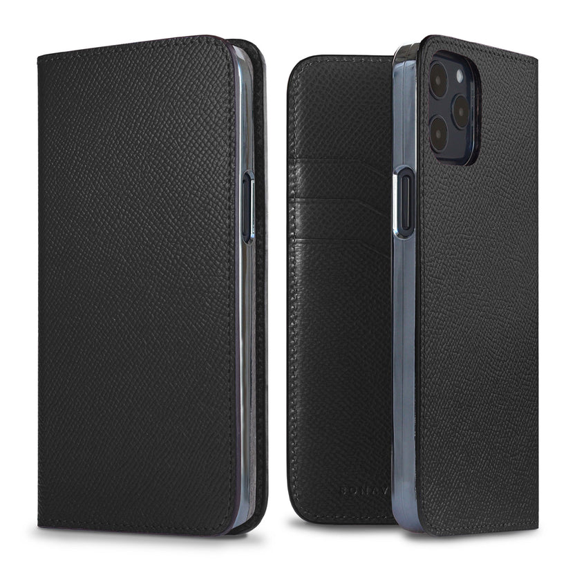 (iPhone 12 / 12 Pro) ダイアリーケース ノービレレザー