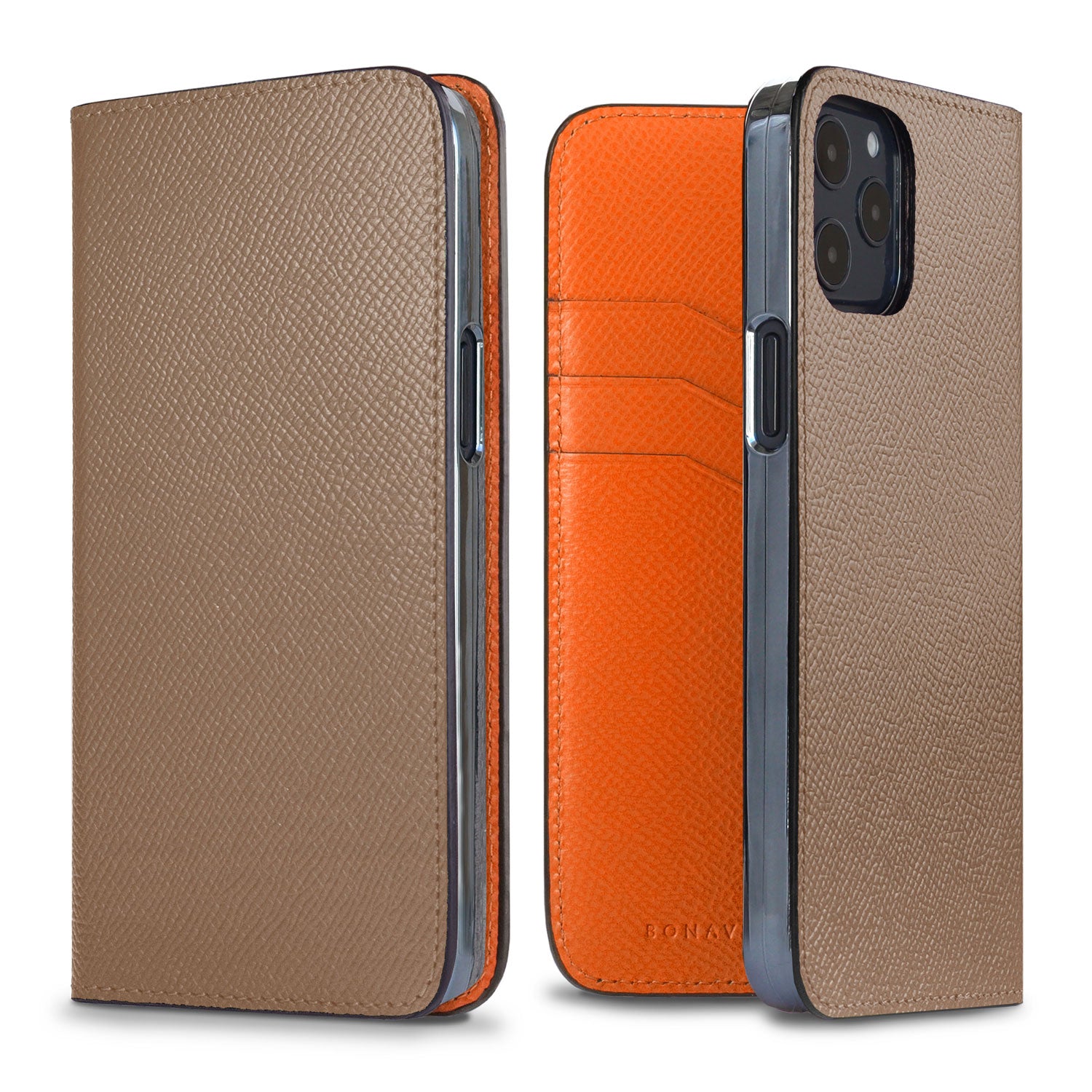 (iPhone 12/12 Pro) Diary Case Noblesse Leather