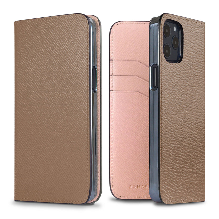 (iPhone 12 / 12 Pro) ダイアリーケース ノービレレザー