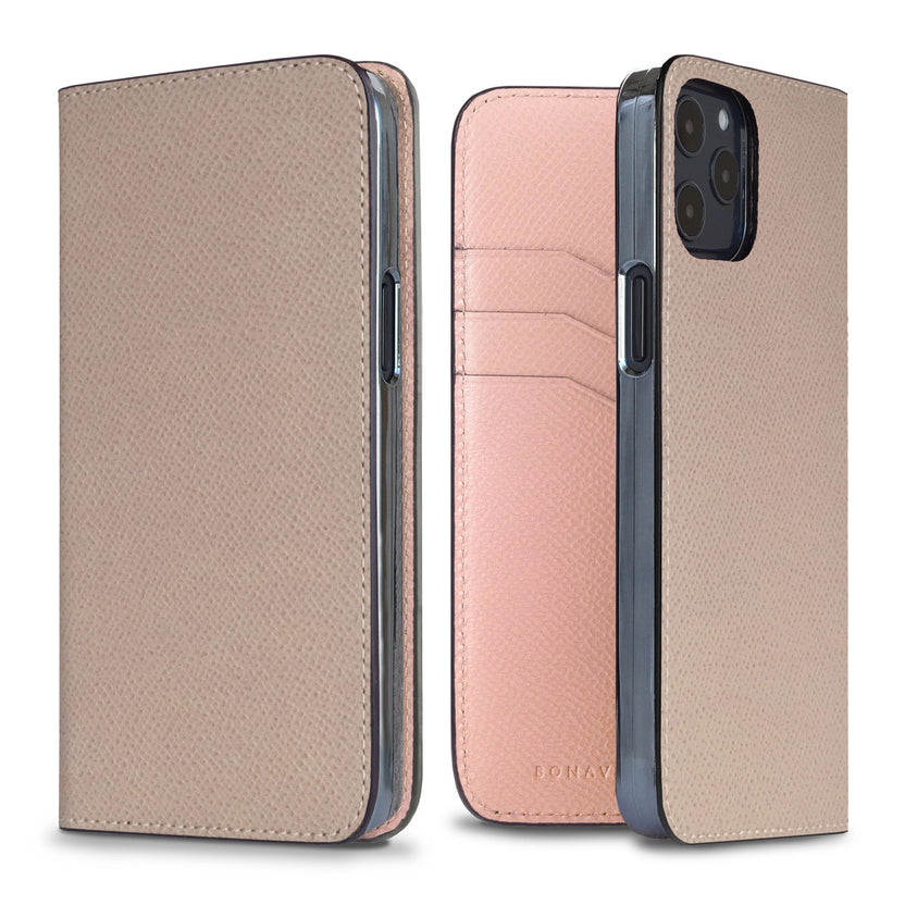 (iPhone 12 / 12 Pro) ダイアリーケース ノービレレザー