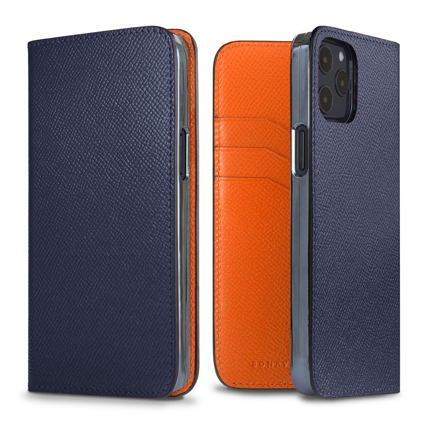 (iPhone 12/12 Pro) Diary Case Noblesse Leather