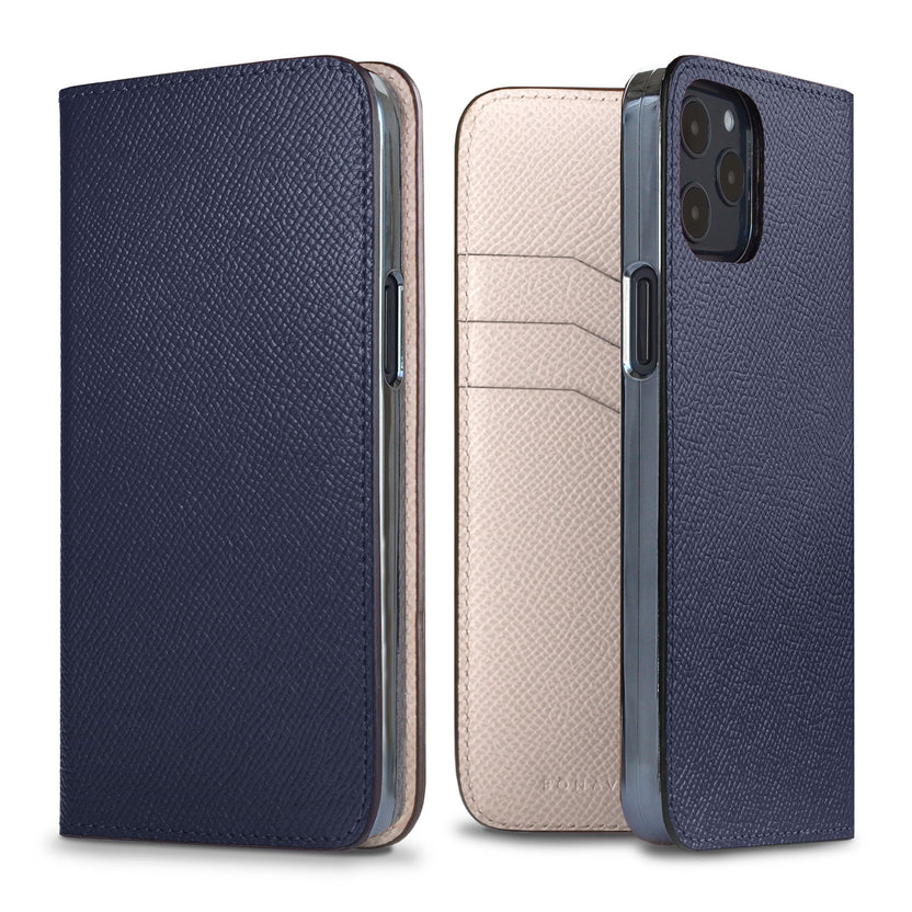 (iPhone 12 / 12 Pro) ダイアリーケース ノービレレザー
