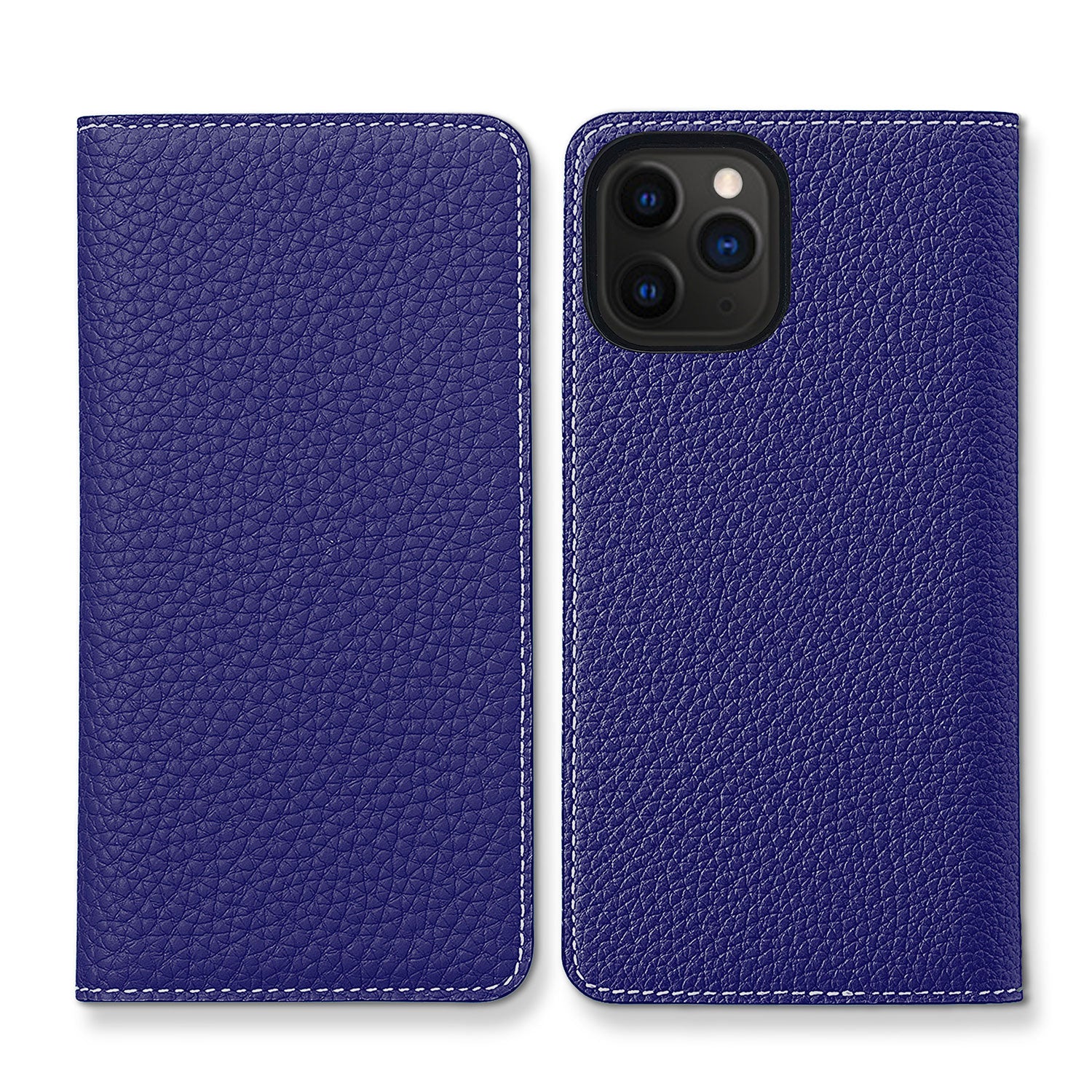 (iPhone 11 Pro) Diary case in shrink leather