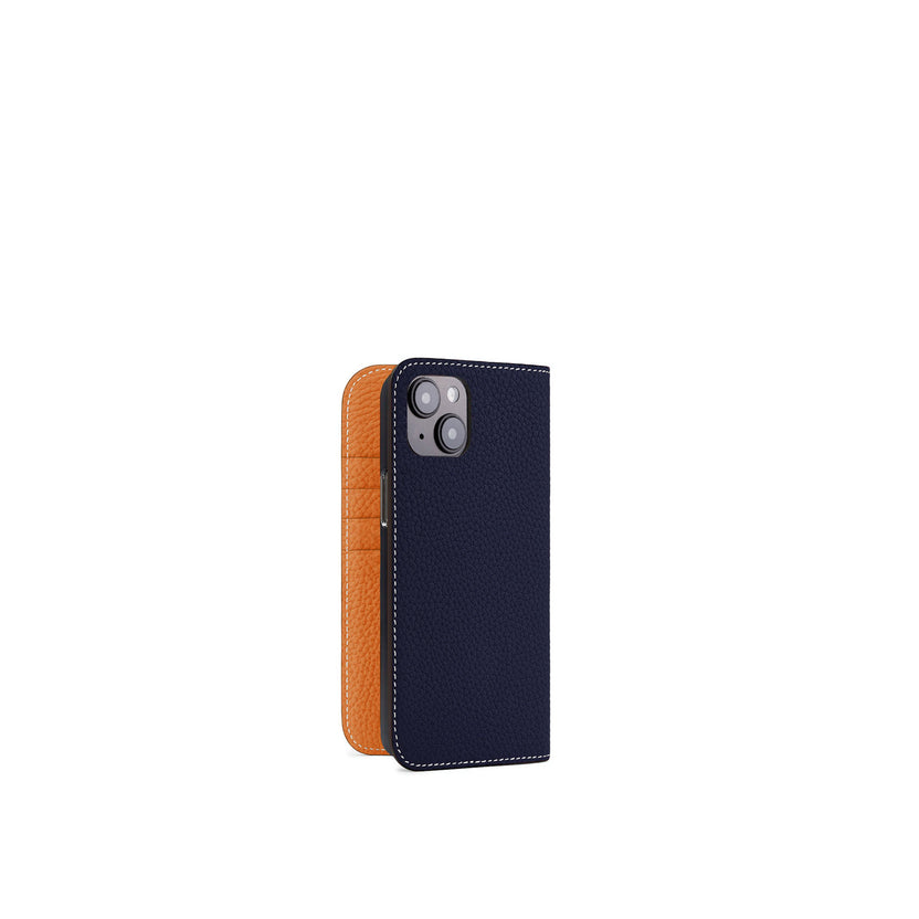 【オンライン限定】 (iPhone 14 Plus) ダイアリーケース シュリンクレザー