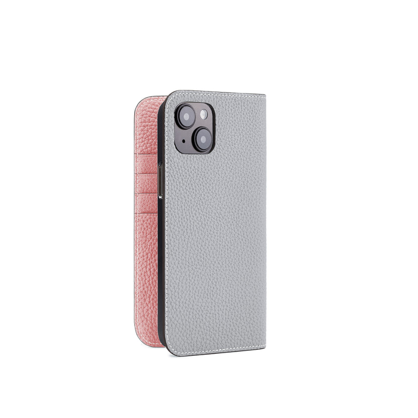 【オンライン限定】 (iPhone 14 Plus) ダイアリーケース シュリンクレザー