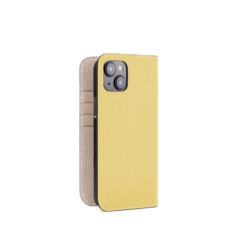 【オンライン限定】 (iPhone 14 Plus) ダイアリーケース シュリンクレザー