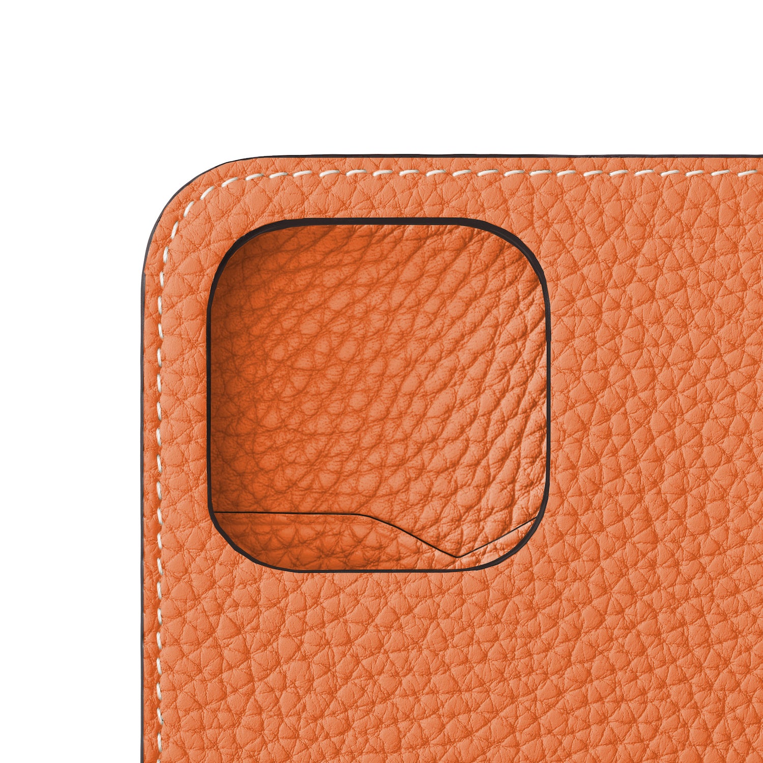 (iPhone 14 Pro) Diary case in shrink leather