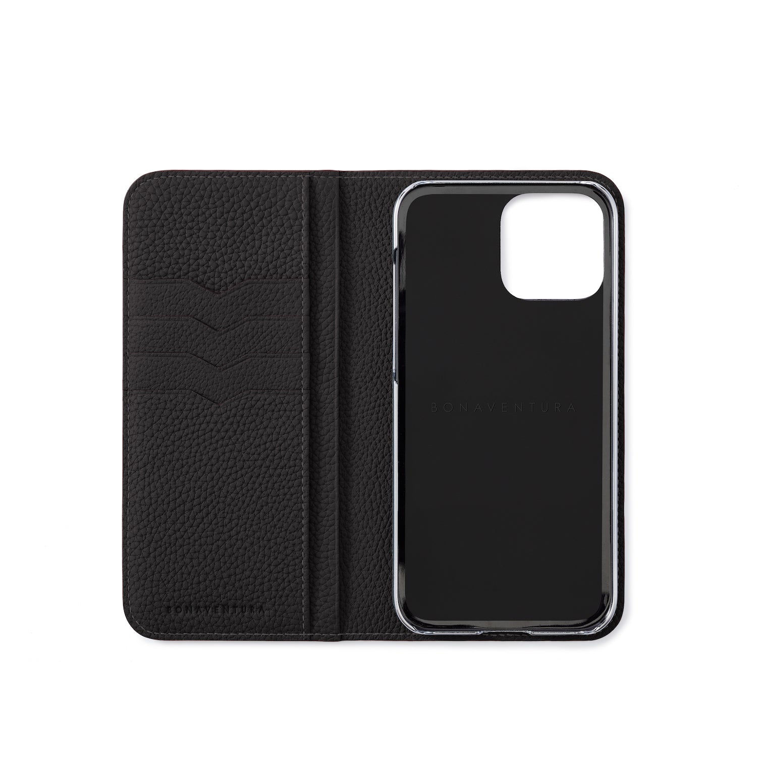 (iPhone 14 Pro Max) Diary Case Shrink Leather