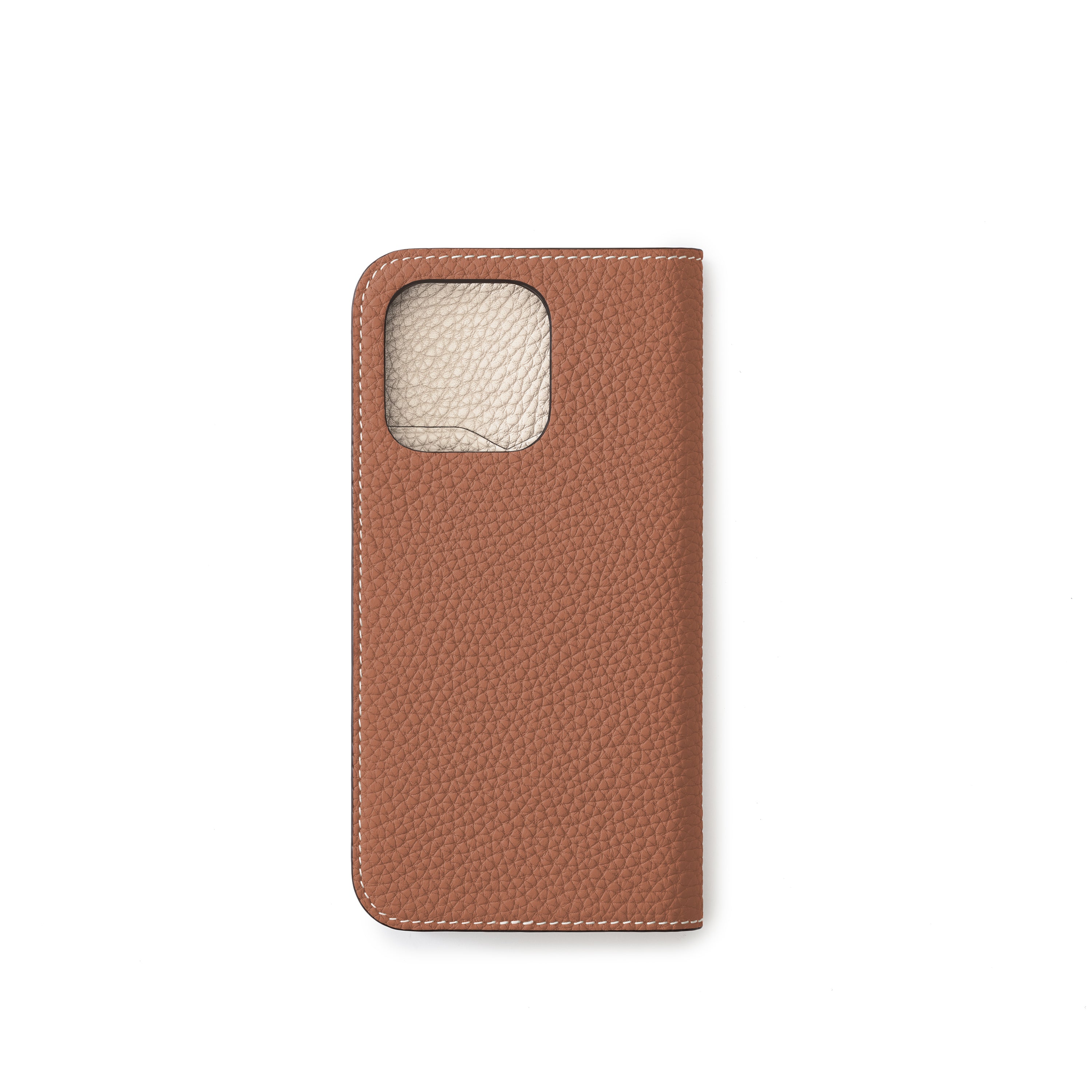(iPhone 14 Pro Max) Diary Case Shrink Leather