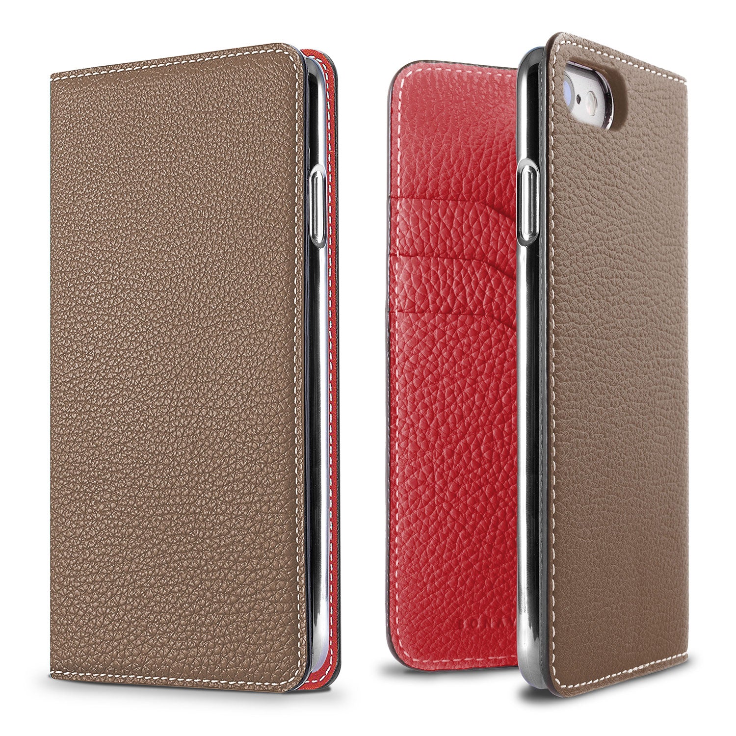 (iPhone SE / 8 / 7 / 6s / 6) Diary Case Shrink Leather