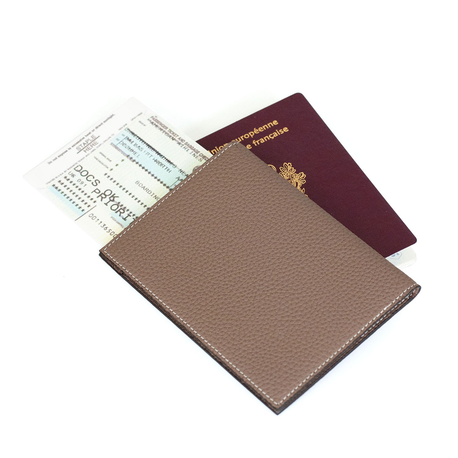 パスポートケース シュリンクレザー