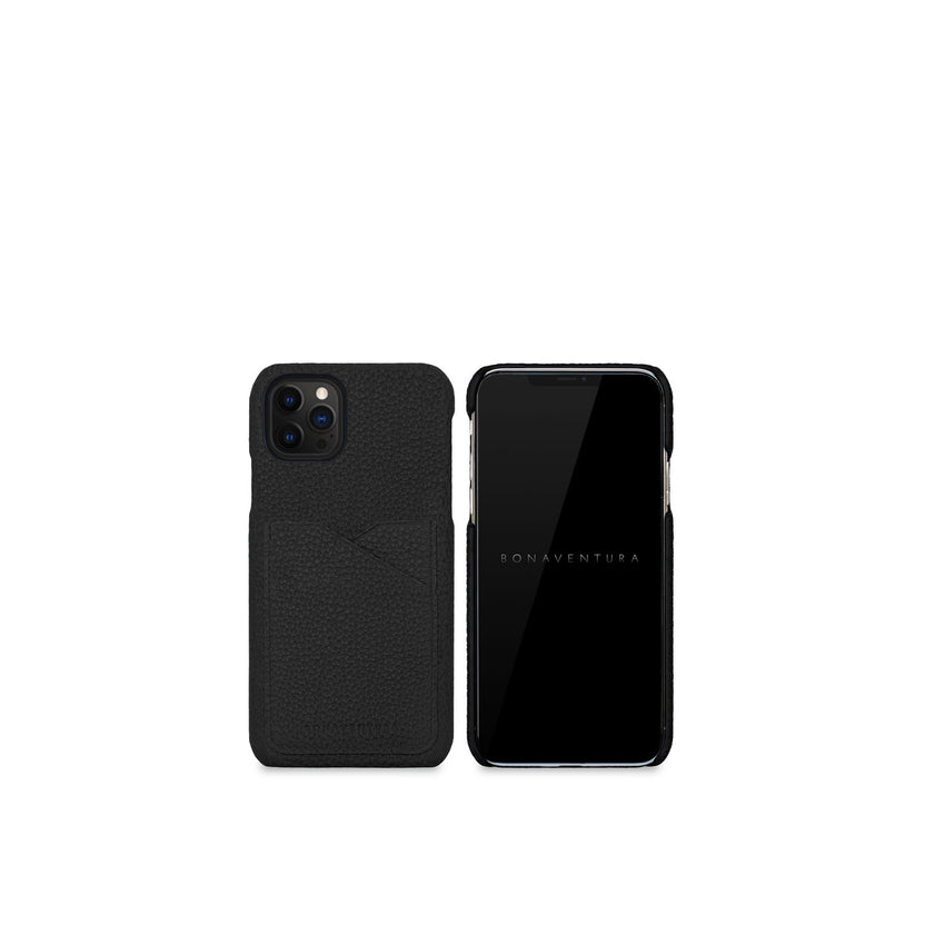 (iPhone 12 / 12 Pro) バックカバーケース シュリンクレザー