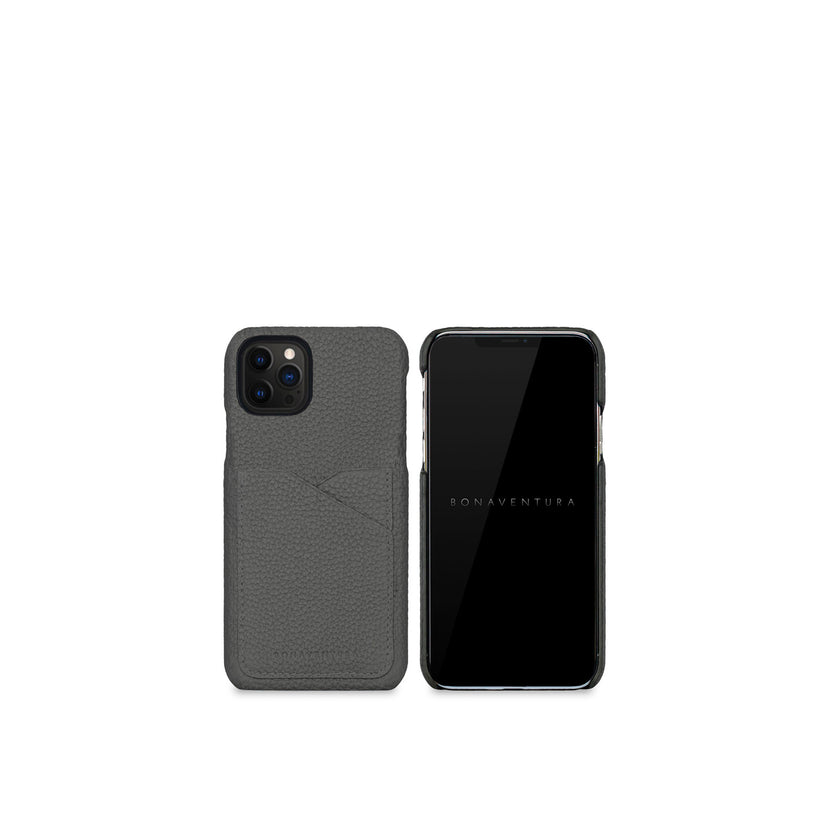 (iPhone 12 / 12 Pro) バックカバーケース シュリンクレザー
