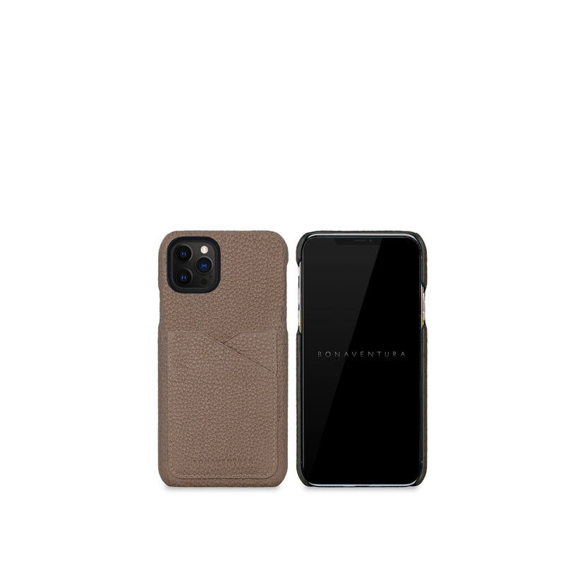(iPhone 12 / 12 Pro) バックカバーケース シュリンクレザー