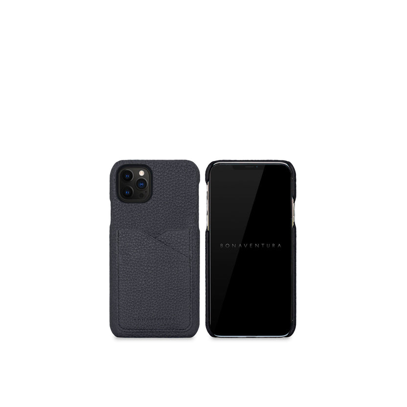 (iPhone 12 / 12 Pro) バックカバーケース シュリンクレザー