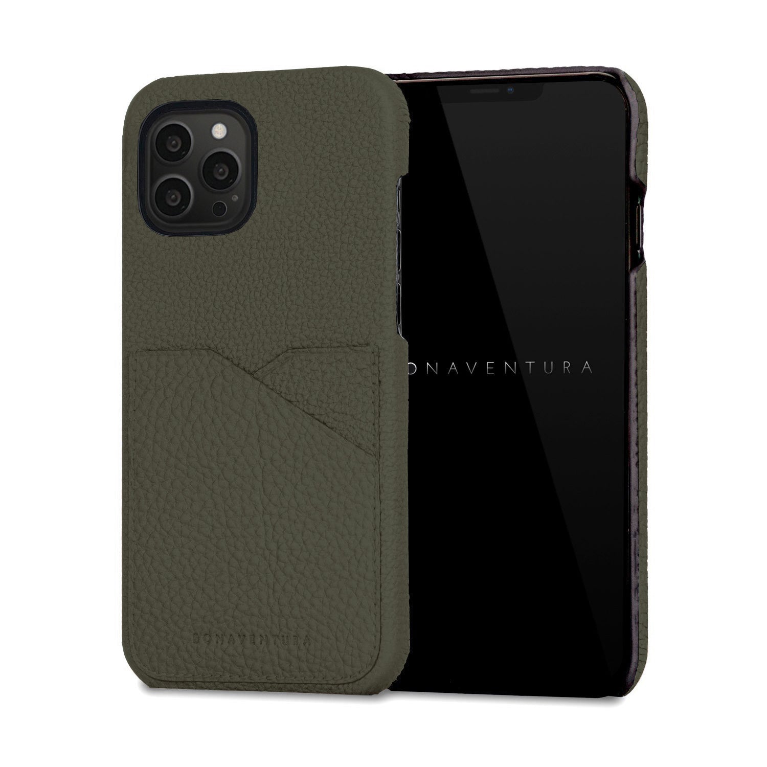 (iPhone 13 Pro Max) Back Cover Case Shrink Leather