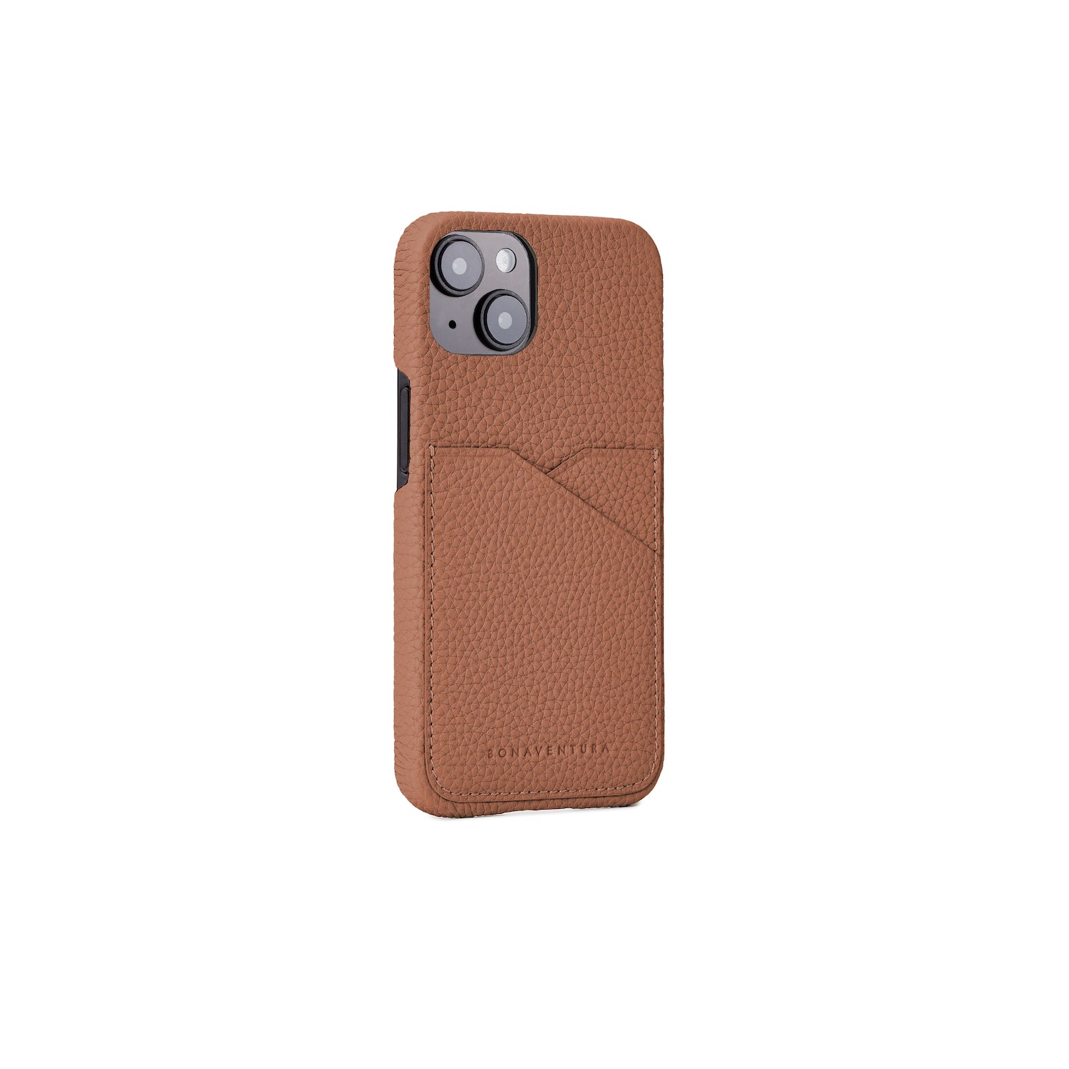 (iPhone 14) Back cover case Shrink leather