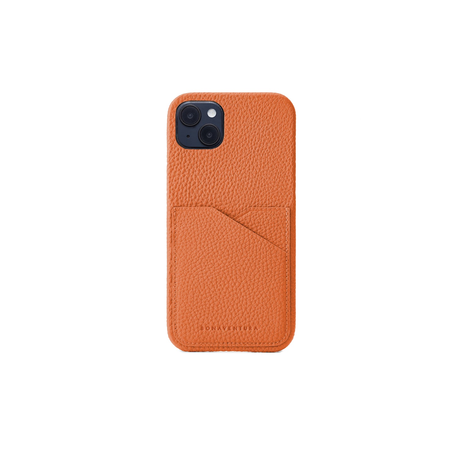 (iPhone 14 Plus) Back cover case Shrink leather