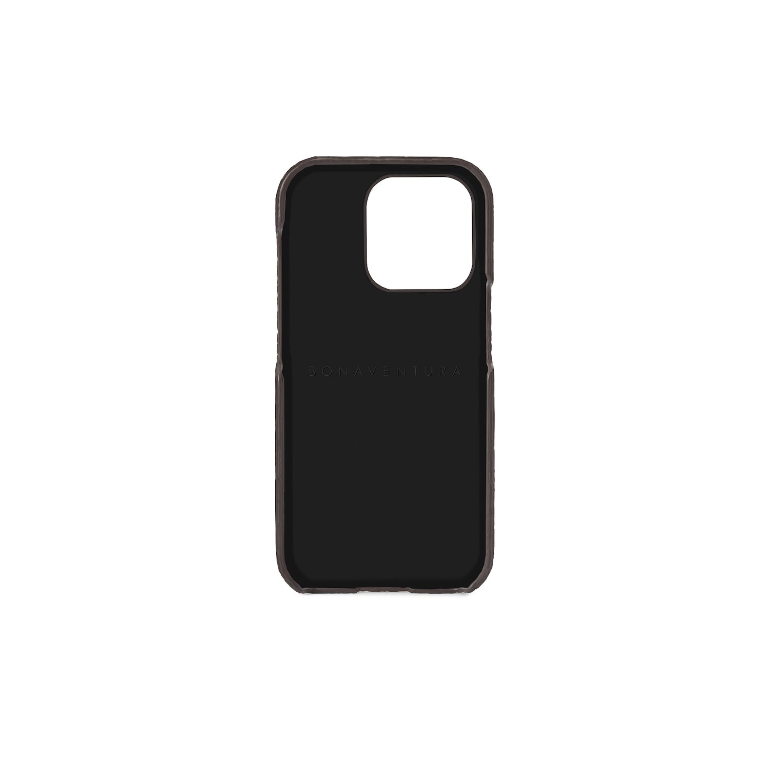 (iPhone 14 Pro) Back cover case Shrink leather