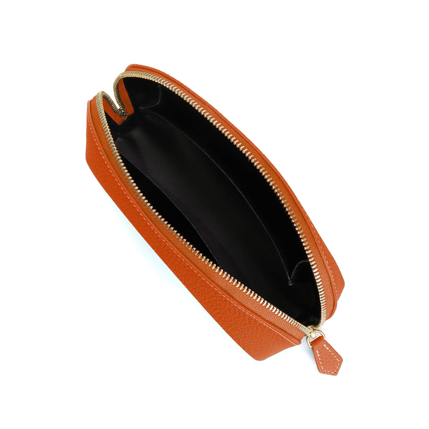 Cosmetic pouch in shrink leather (small)