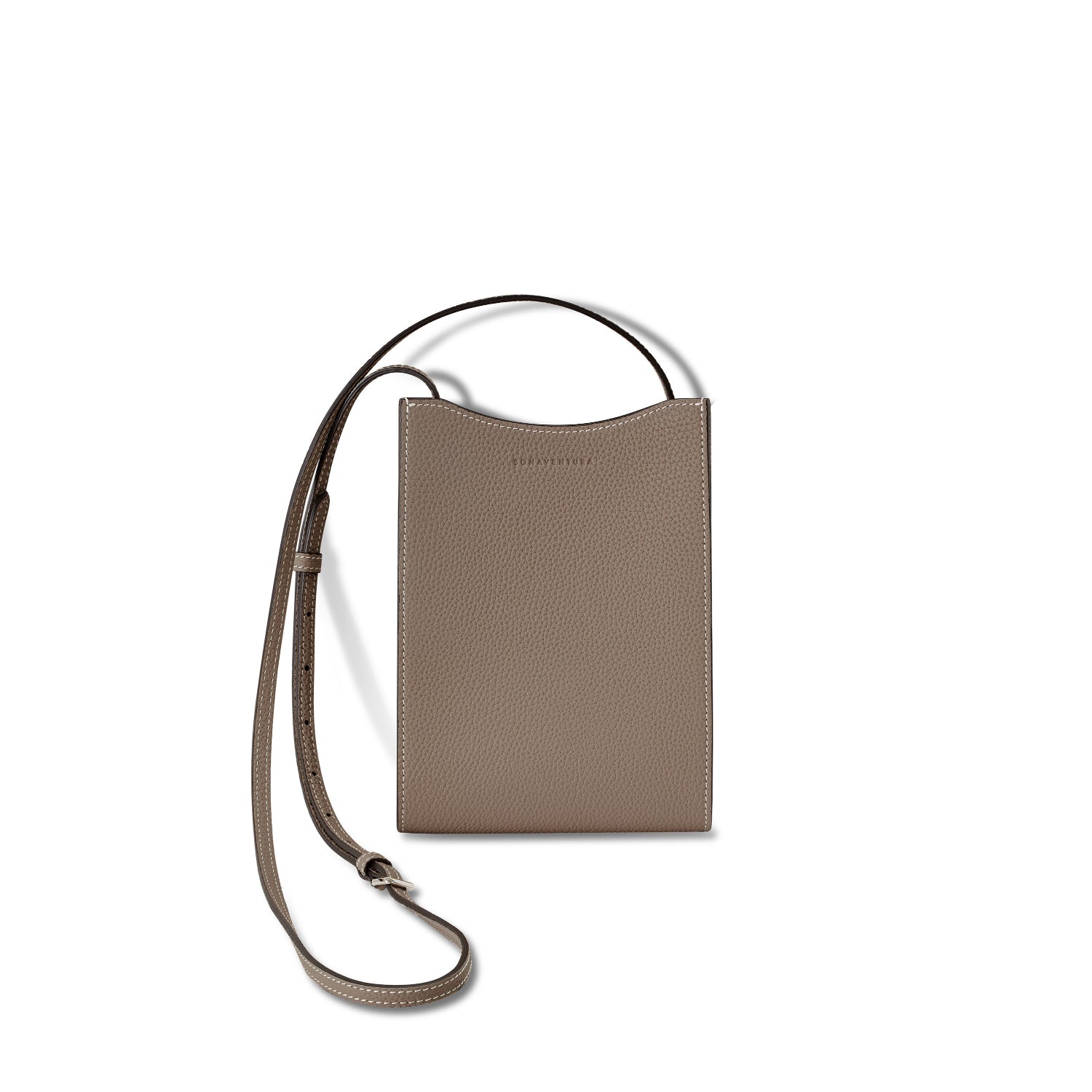 Rear Bag Shrink Leather (Mini) Etoupe