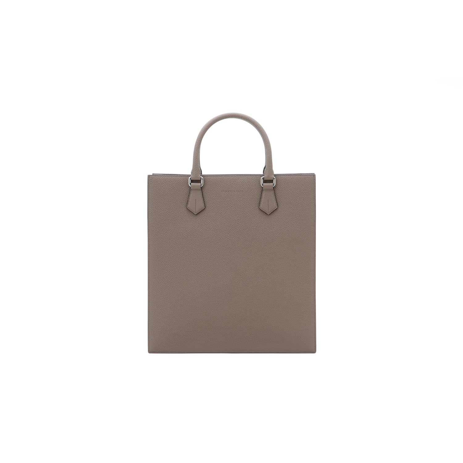 Marco Tote Bag in Shrink Leather Etoupe