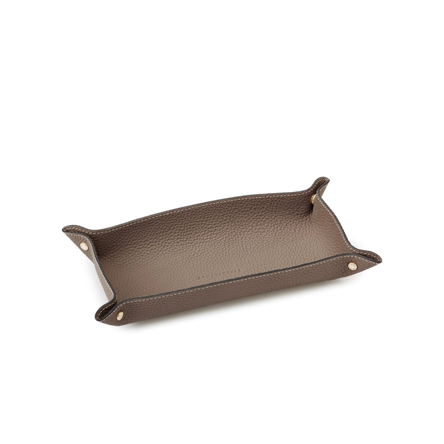 Valet tray in shrink leather (long)