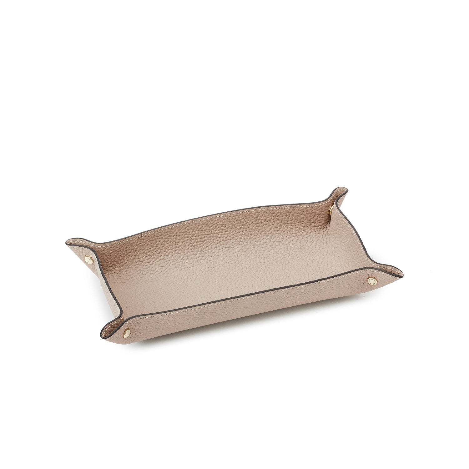 Valet tray in shrink leather (long)