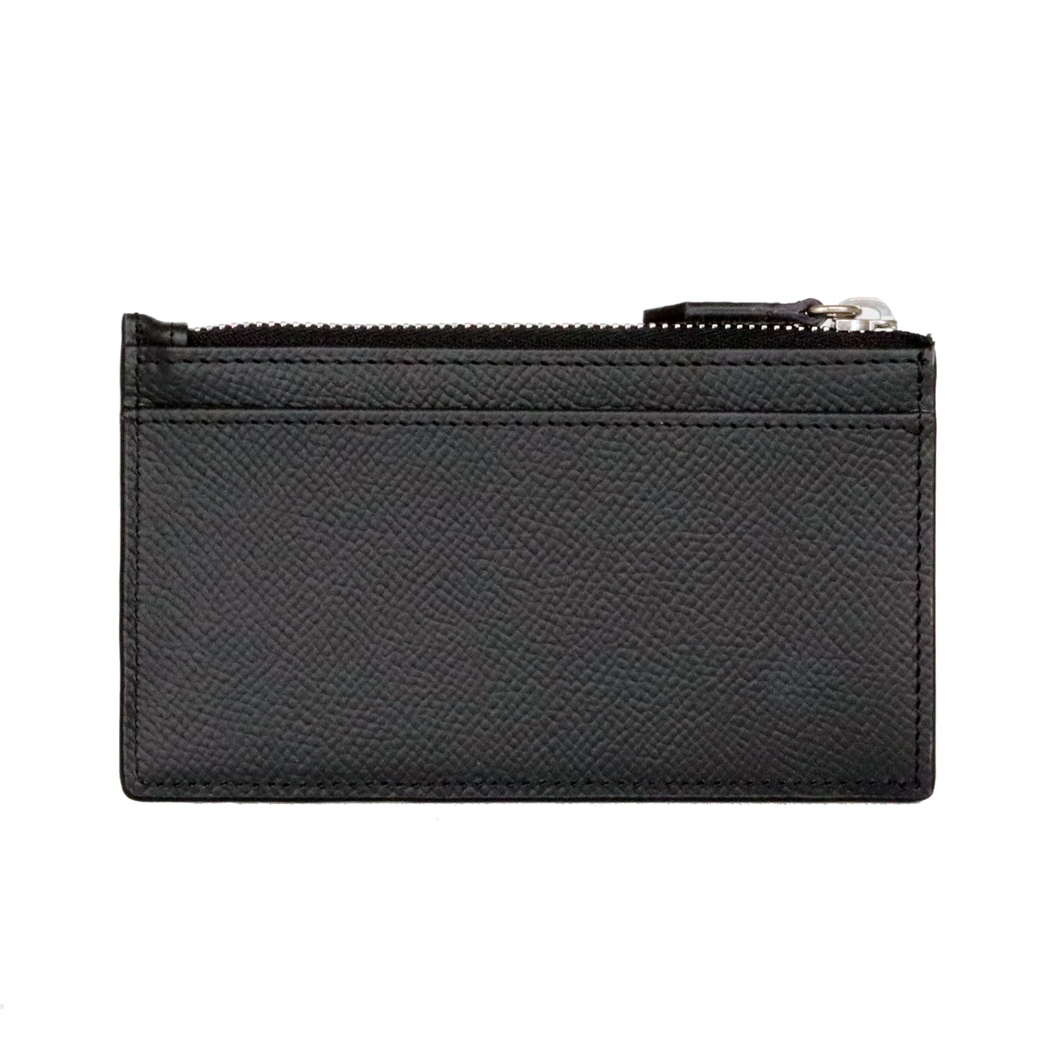 Mini zip wallet in Noblesse leather