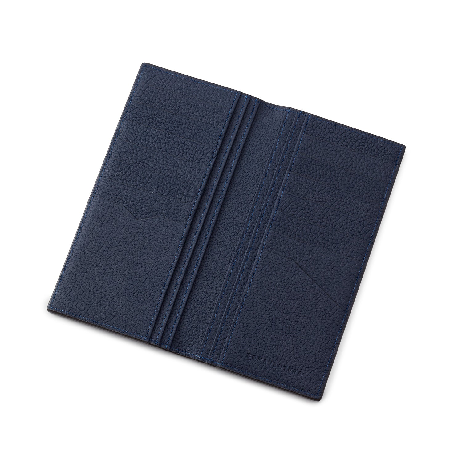 Men's Long Card Wallet in Shrink Leather