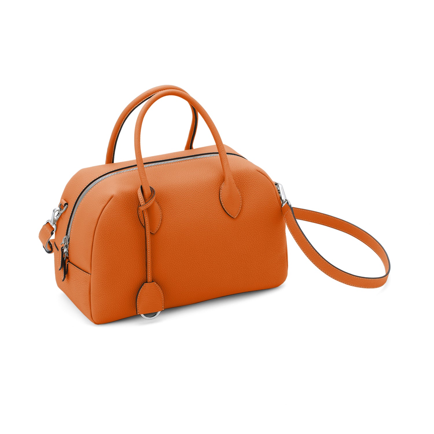 Ava Boston Bag in Shrink Leather (30 Small)